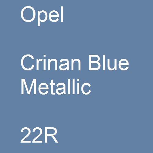 Opel, Crinan Blue Metallic, 22R.